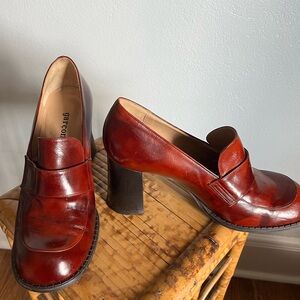 Garconne Fausta Moretti Made in Italy Leather Y2K Style Loafers 8.5
